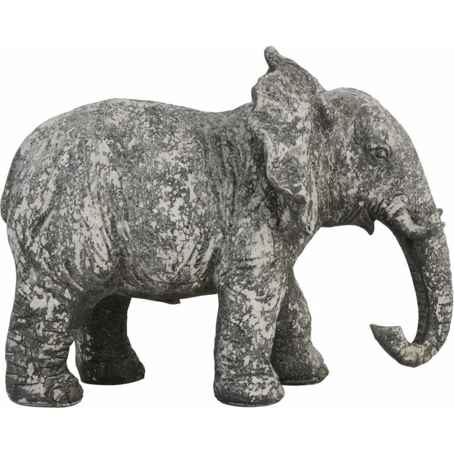 Light and Living Elephant Ornament - Grey