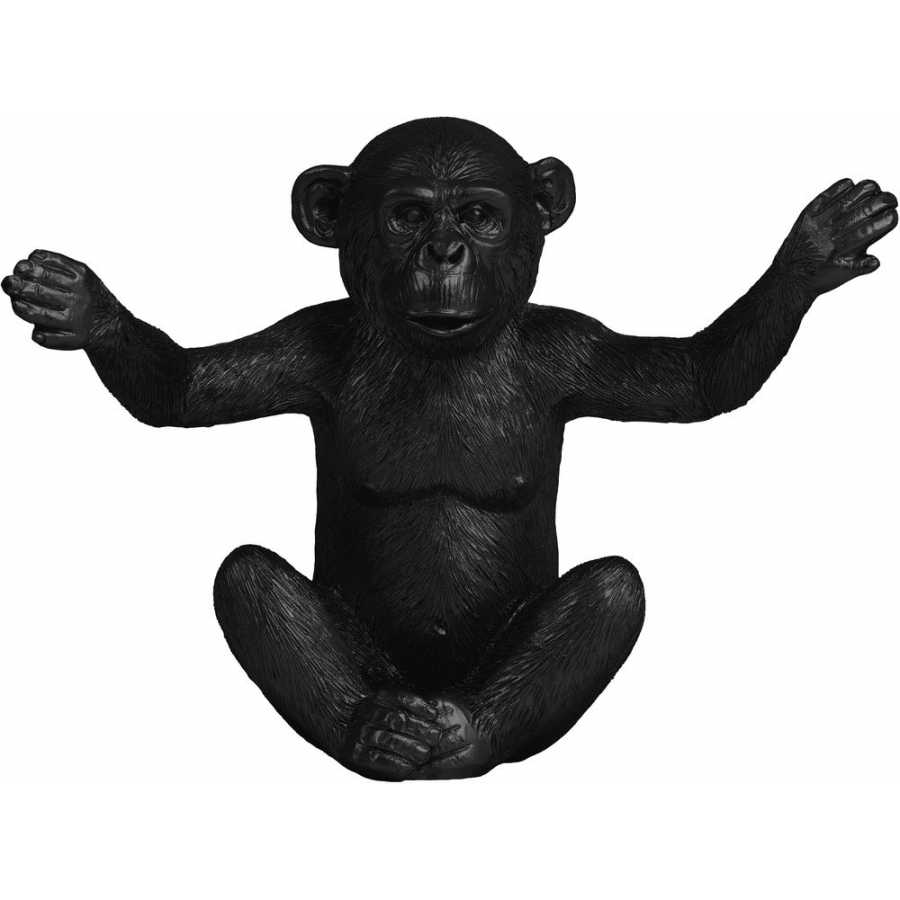 Light and Living Monkey Ornaments - Set of 3 - Black