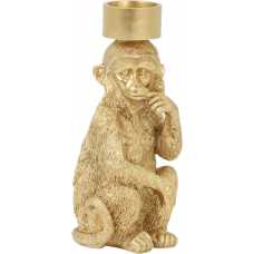 Light and Living Monkey Tealight Holder - Gold