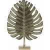Light and Living Leaf Open Ornament - Gold
