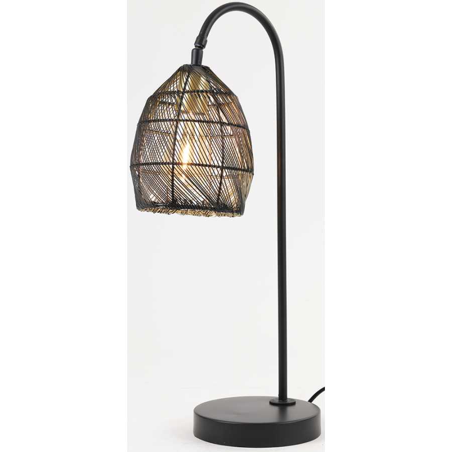 Light and Living Meya Table Lamp - Black