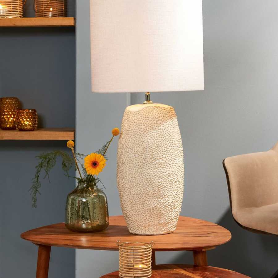 Light and Living Kyara Table Lamp Base - White - Small
