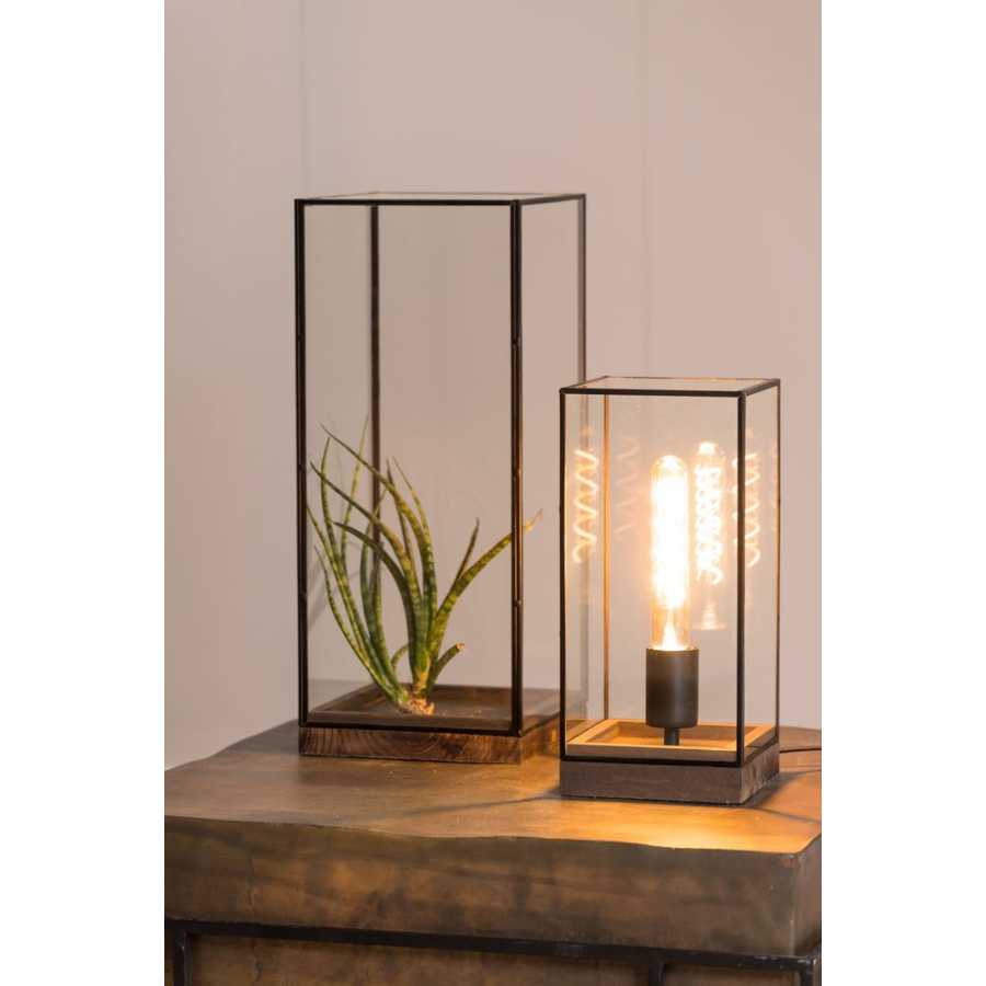 Light and Living Askjer Table Lamp - Brown & Black
