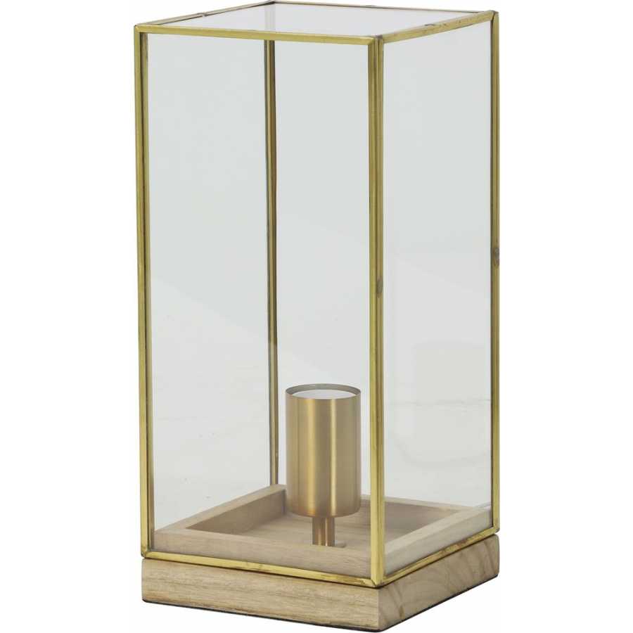 Light and Living Askjer Table Lamp - Natural & Bronze - Small