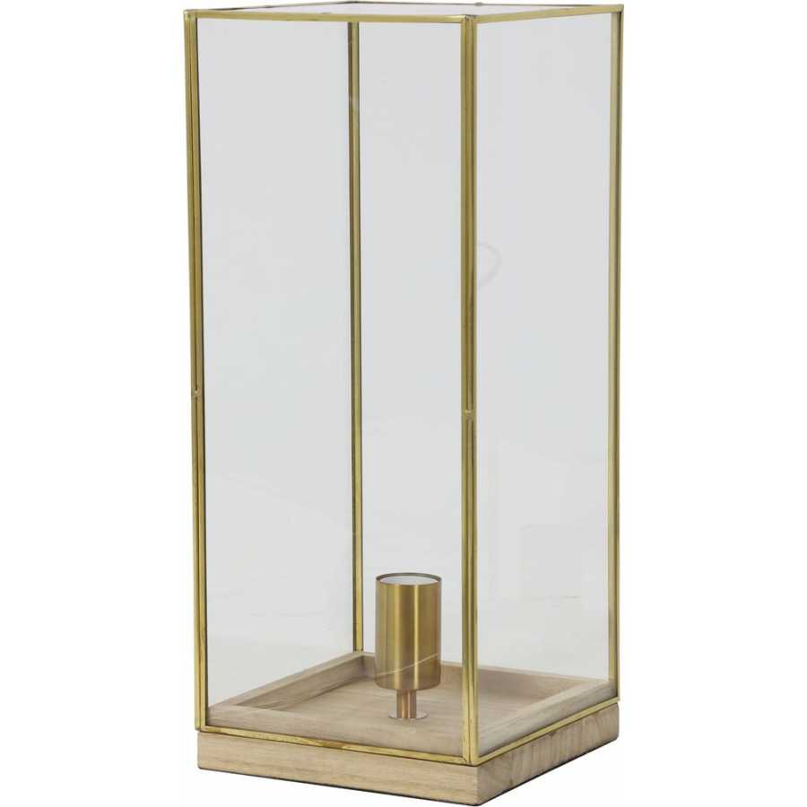 Light and Living Askjer Table Lamp - Natural & Bronze - Large