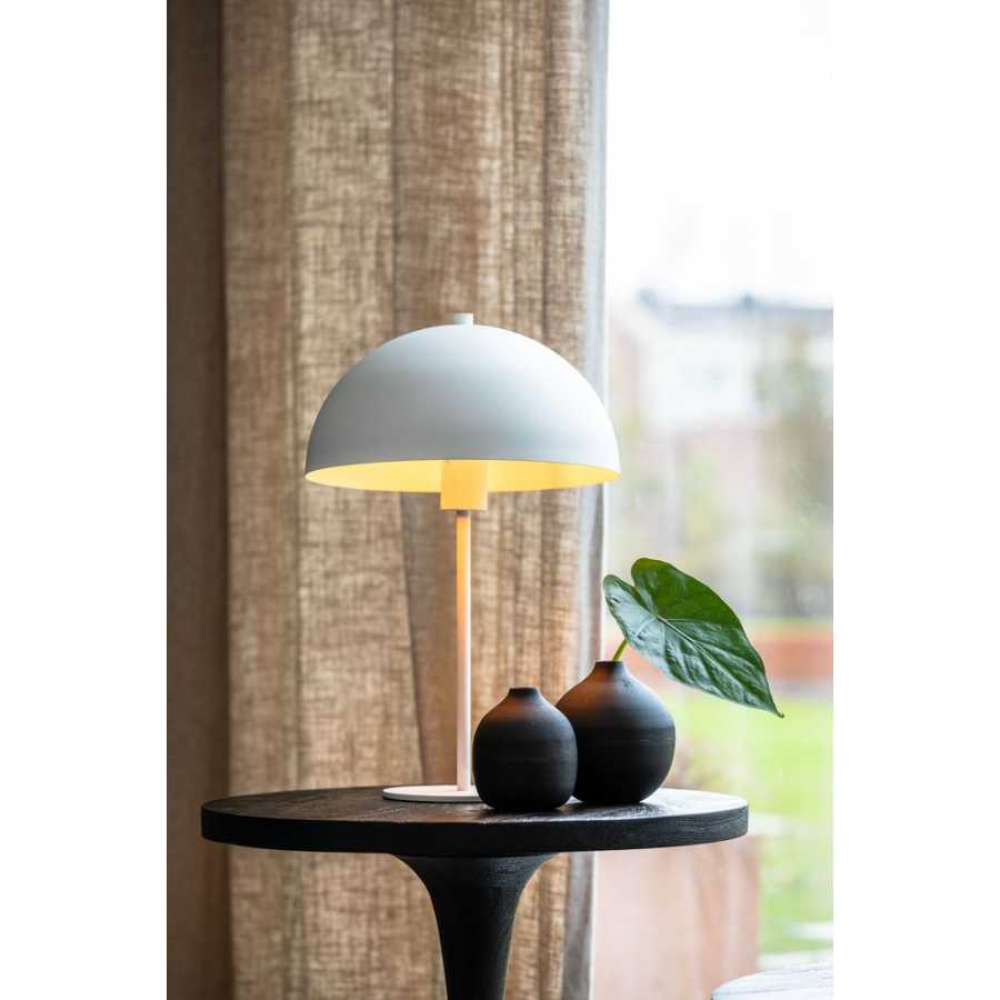 Light and Living Merel Table Lamp - White - Large