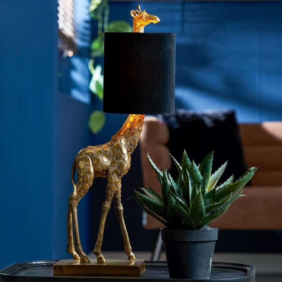 Light and Living Giraffe Table Lamp - Bronze - Small