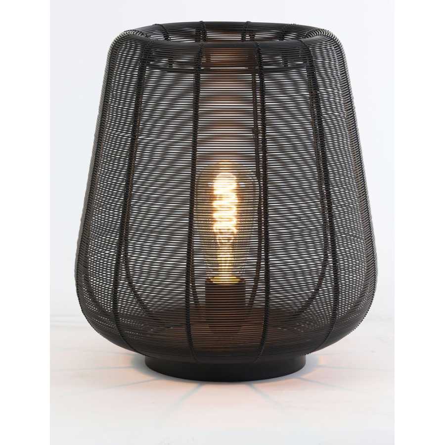 Light and Living Adeta Table Lamp - Black - Large