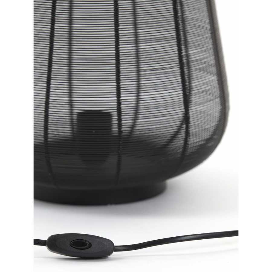 Light and Living Adeta Table Lamp - Black - Large