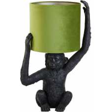 Light and Living Monkey Table Lamp - Green