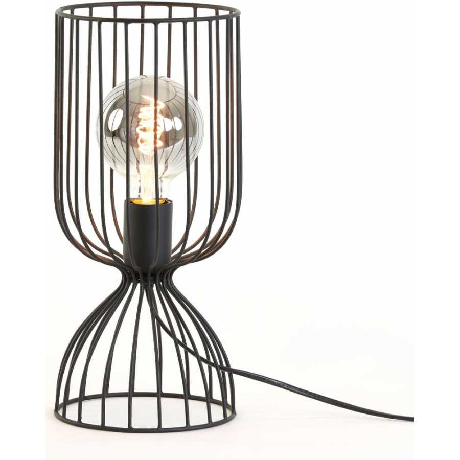 Light and Living Lazar Table Lamp - Black - Small