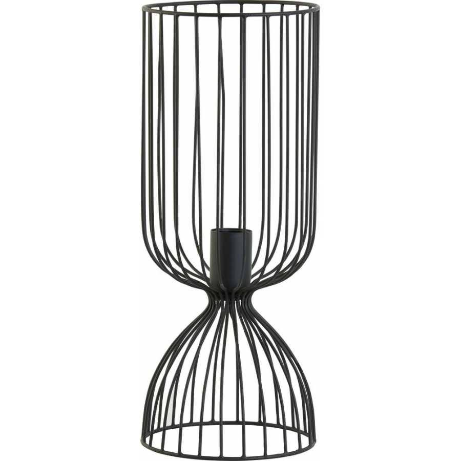 Light and Living Lazar Table Lamp - Black - Medium