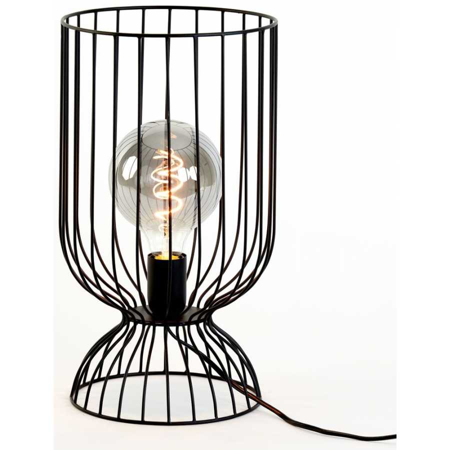 Light and Living Lazar Table Lamp - Black - Large