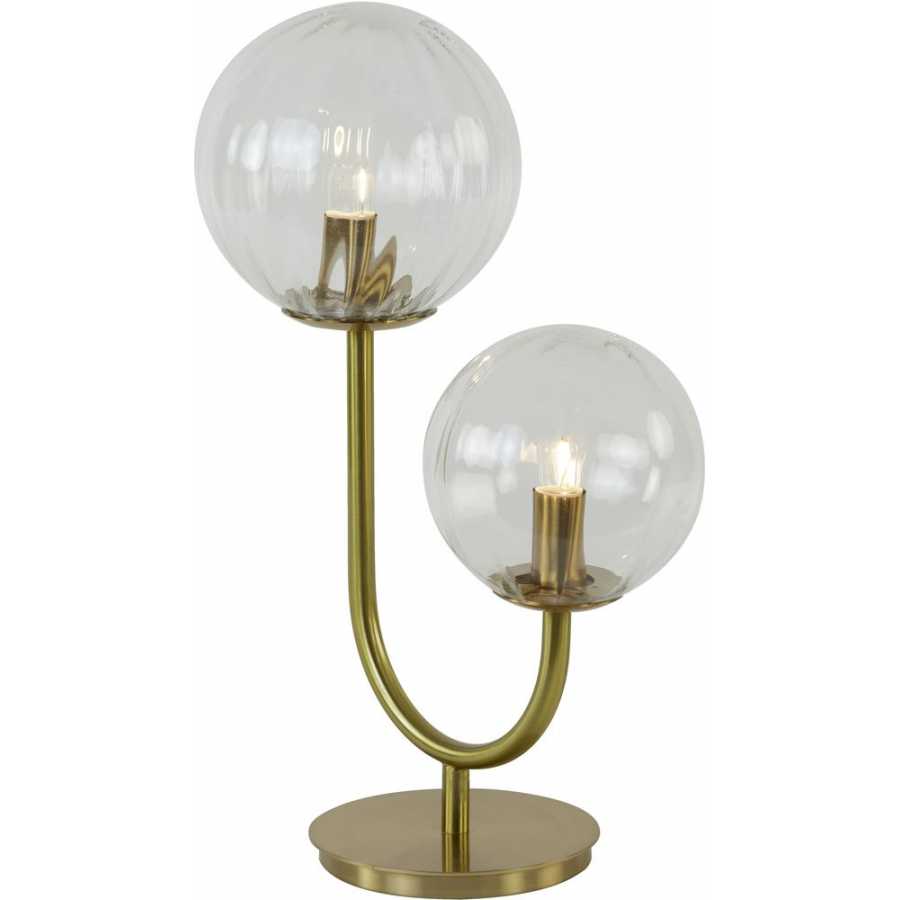 Light and Living Magdala 2 Table Lamp - Clear
