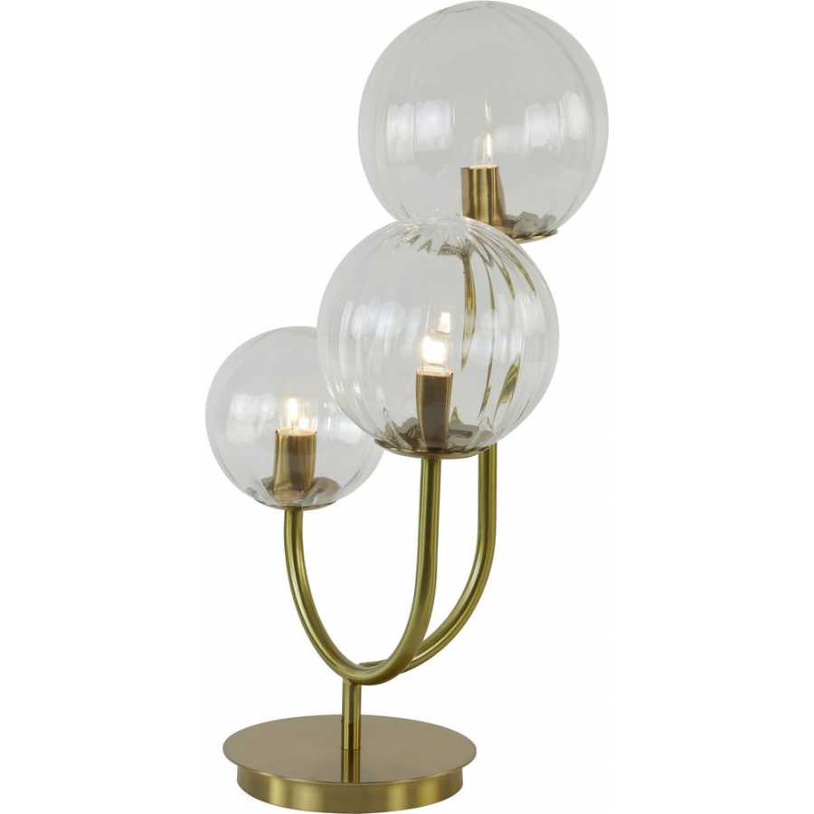 Light and Living Magdala 3 Table Lamp - Clear
