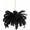Light and Living Feather Pendant Light - Black