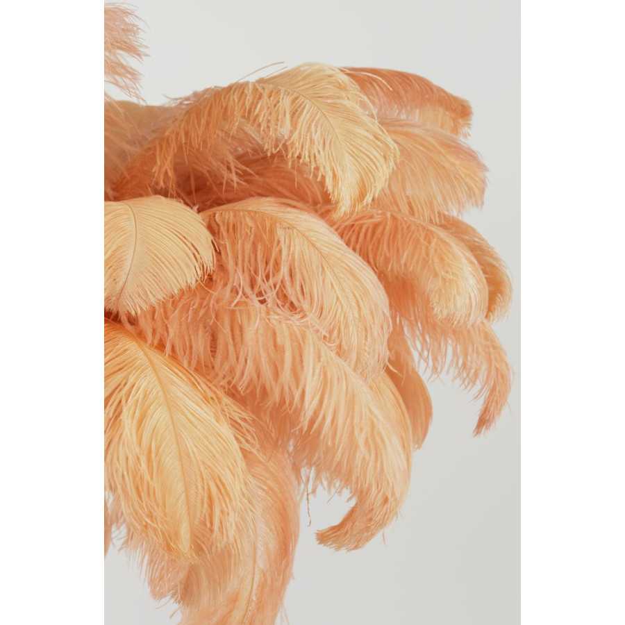 Light and Living Feather Pendant Light - Orange