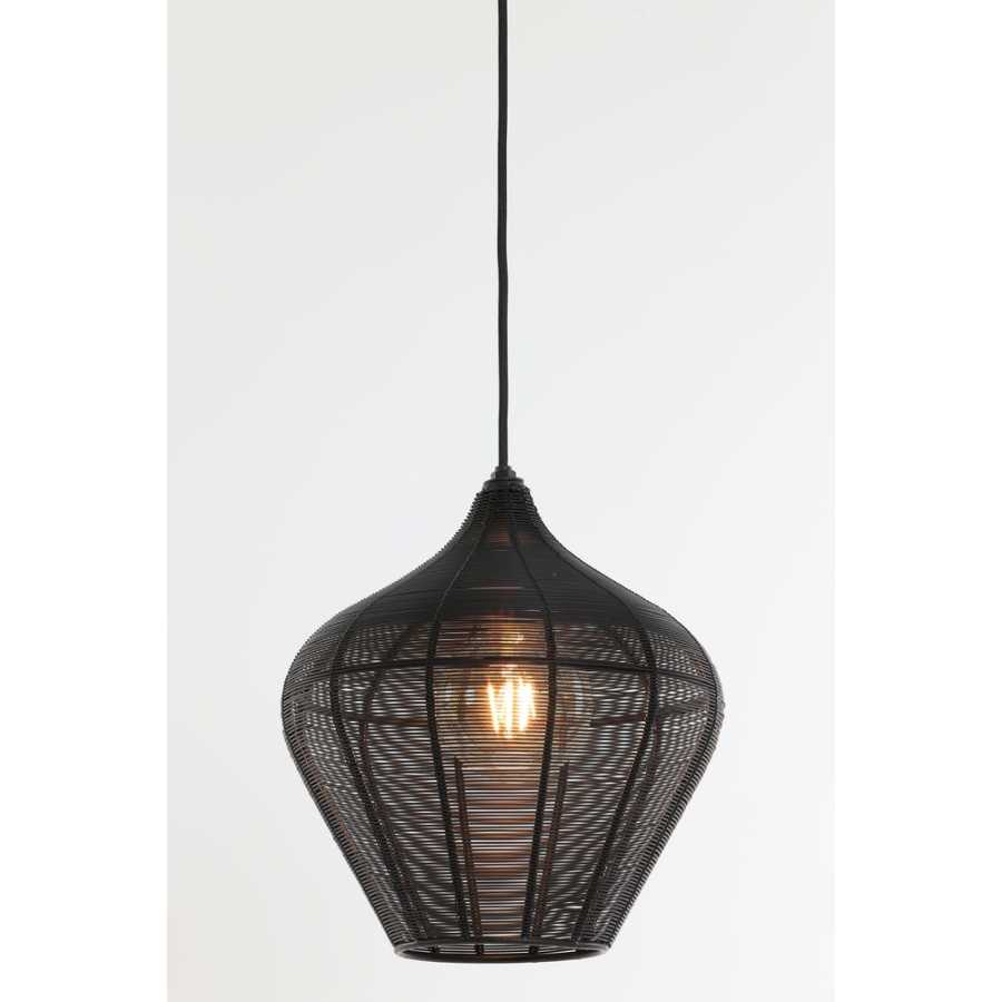 Light and Living Alvaro Pendant Light - Black - Medium