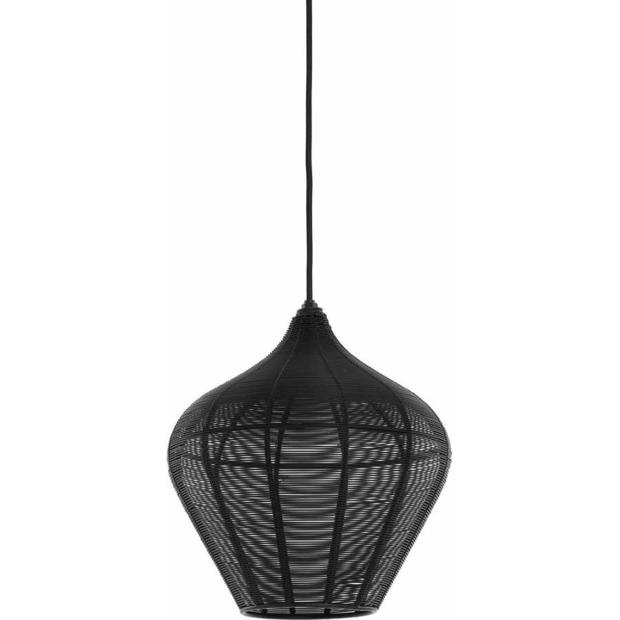 Light and Living Alvaro Pendant Light - Black - Medium