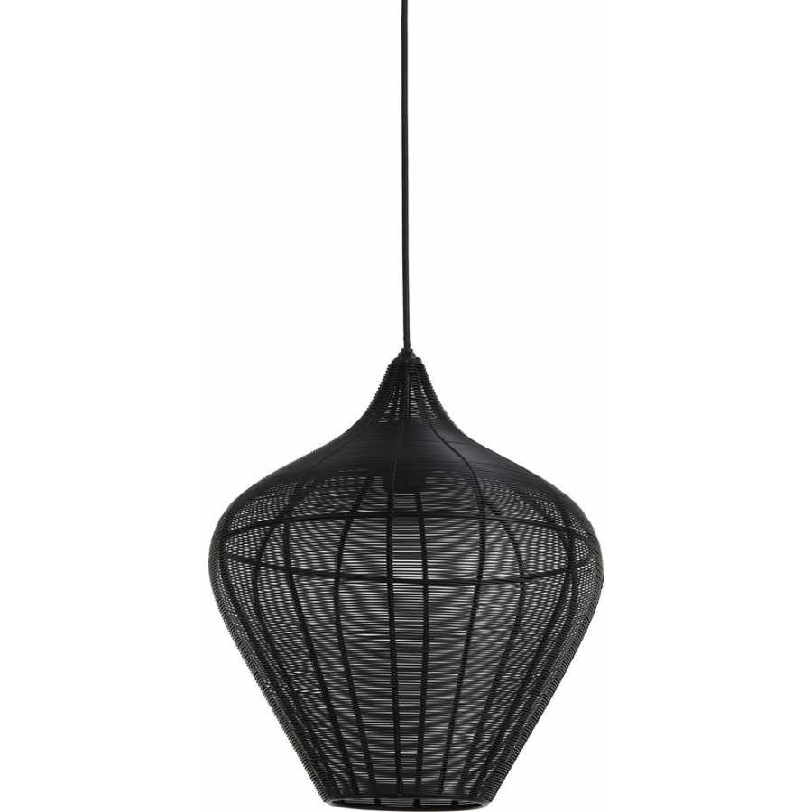 Light and Living Alvaro Pendant Light - Black - Large