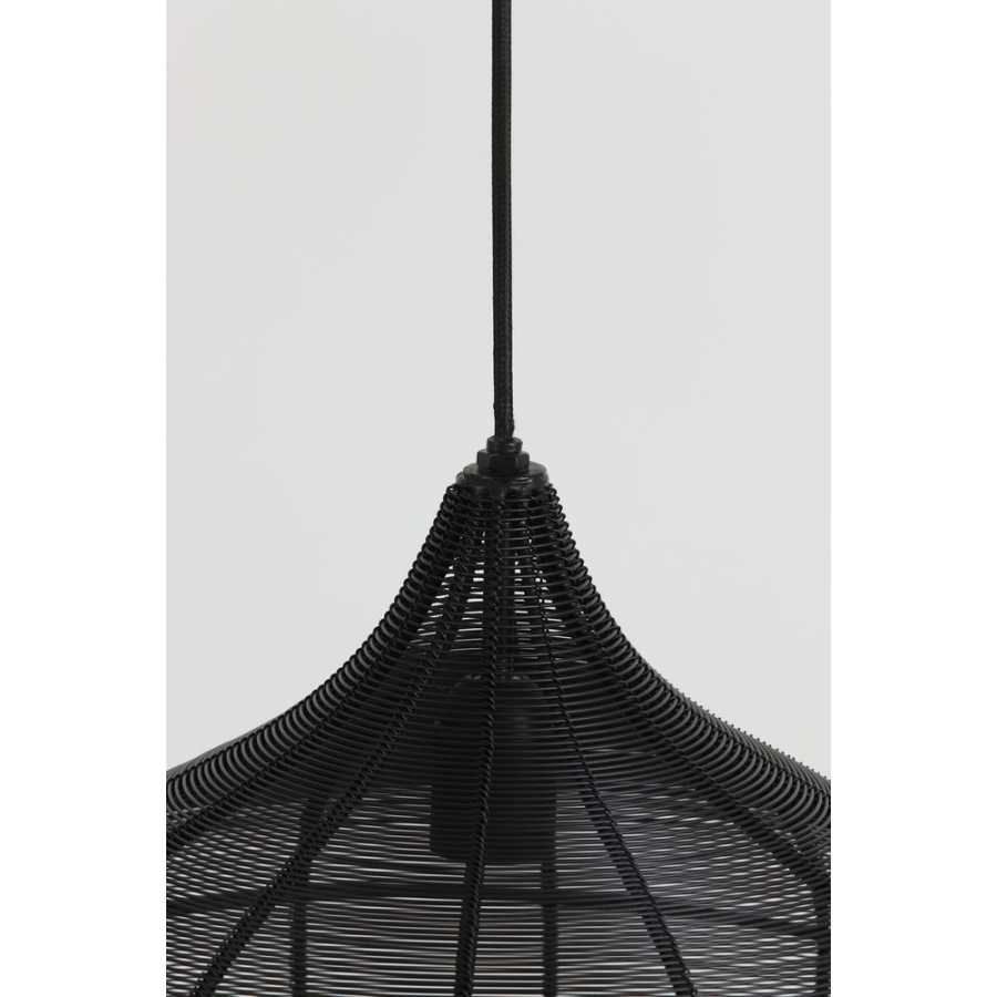 Light and Living Alvaro Pendant Light - Black - Large