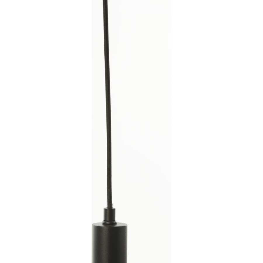 Light and Living Lekar Pendant Light - Black & Smoked - Small