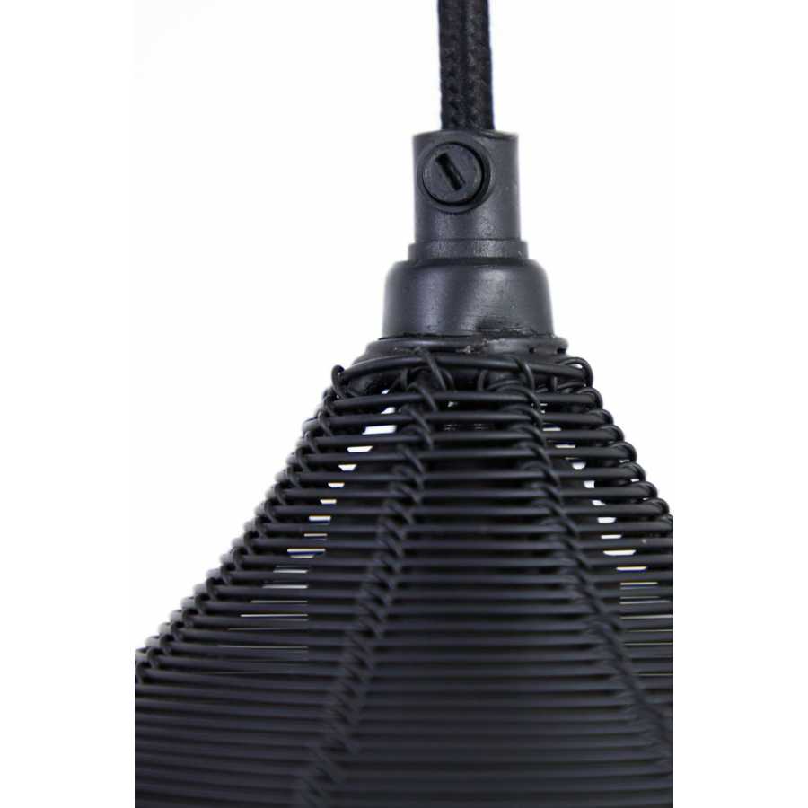 Light and Living Alvaro 5 Pendant Light - Black