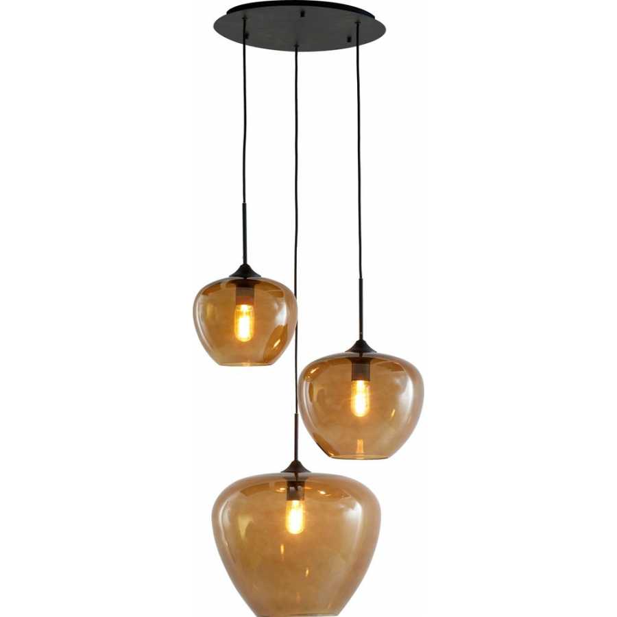 Light and Living Mayson 3 Pendant Light - Brown
