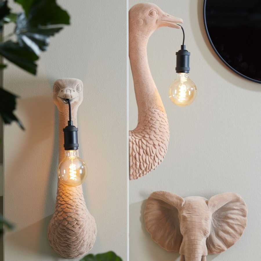 ostrich wall light