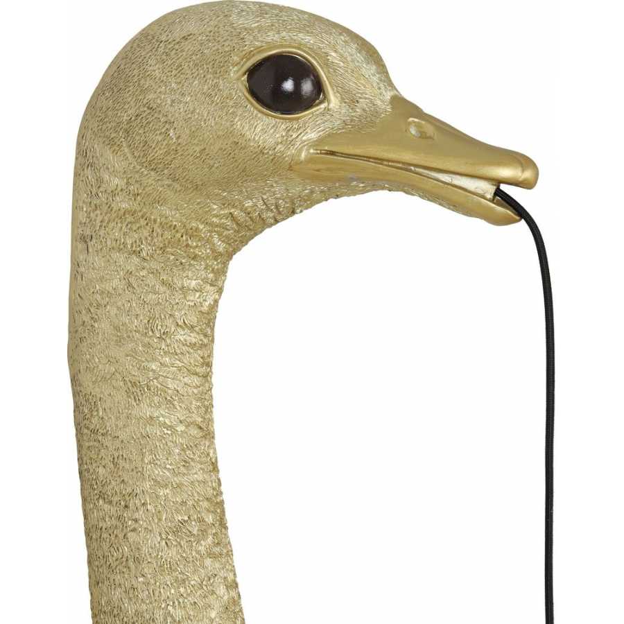 Light and Living Ostrich Wall Light - Gold - Small