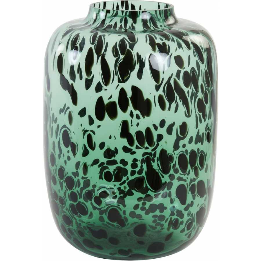 Light and Living Kobala Vase - Green & Black - Small