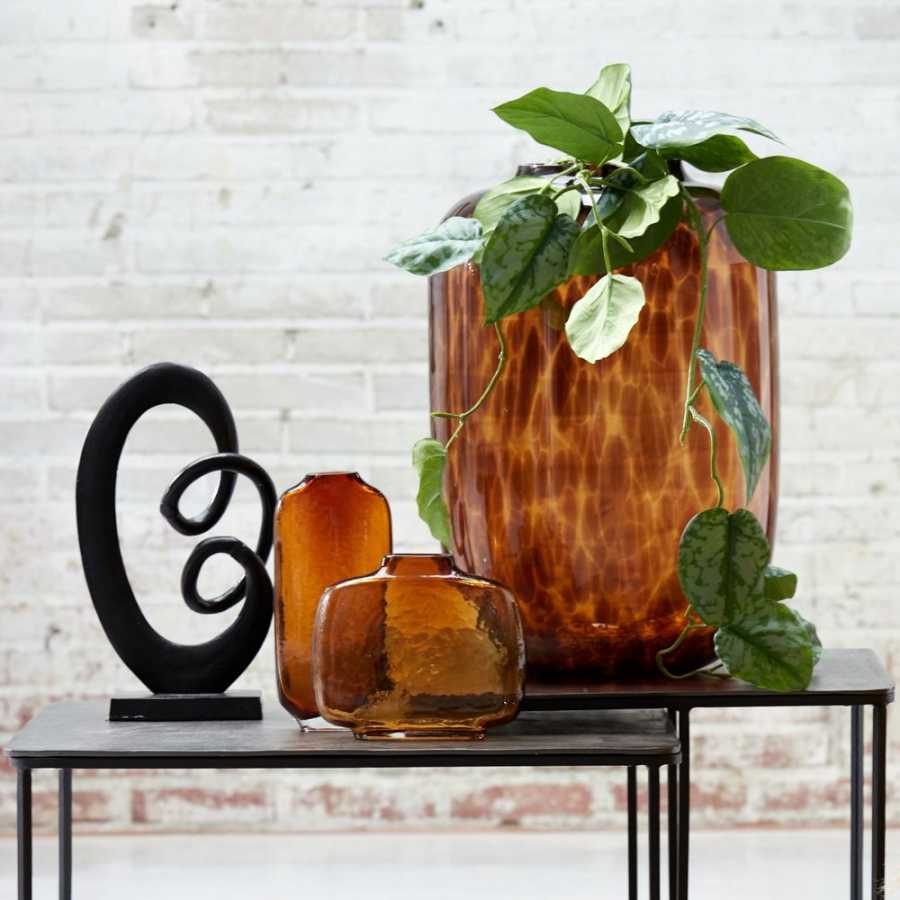 Light and Living Kobala Vase - Brown & Black - Medium