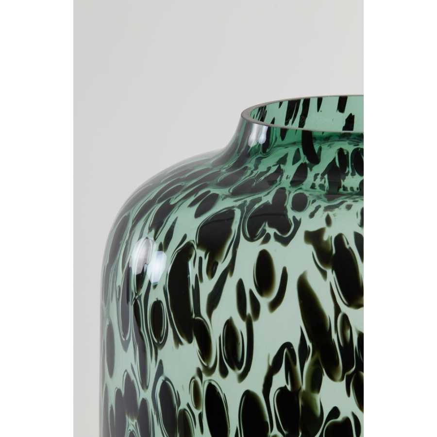 Light and Living Kobala Vase - Green & Black - Large