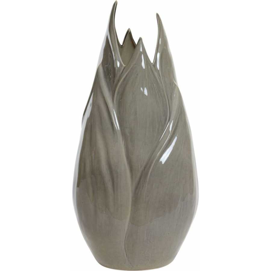 Light and Living Tulipan Wide Vase - Brown