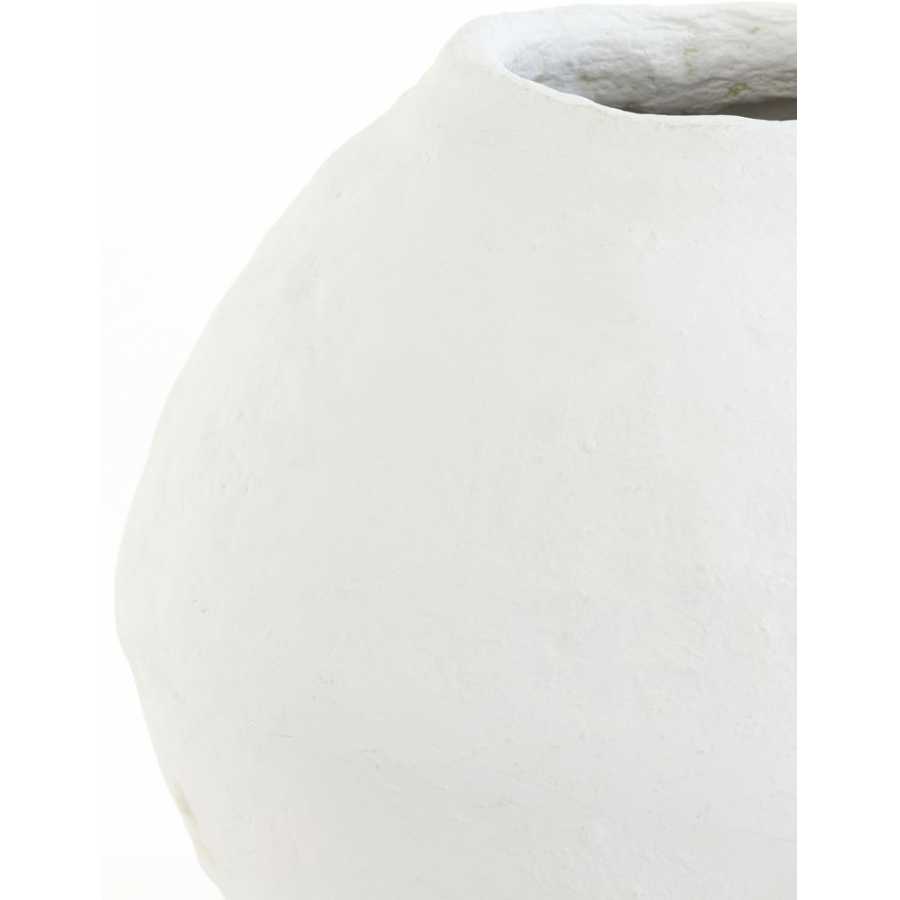 Light and Living Gardez Round Vase - Cream