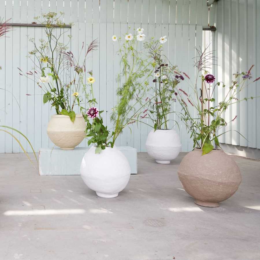 Light and Living Gardez Vase - Cream