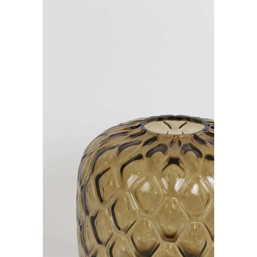 Light and Living Carino Vase - Brown - Small