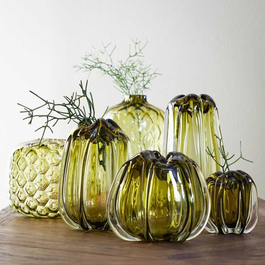 Light and Living Murela Round Vase - Green