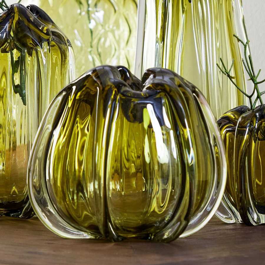 Light and Living Murela Round Vase - Green - Large