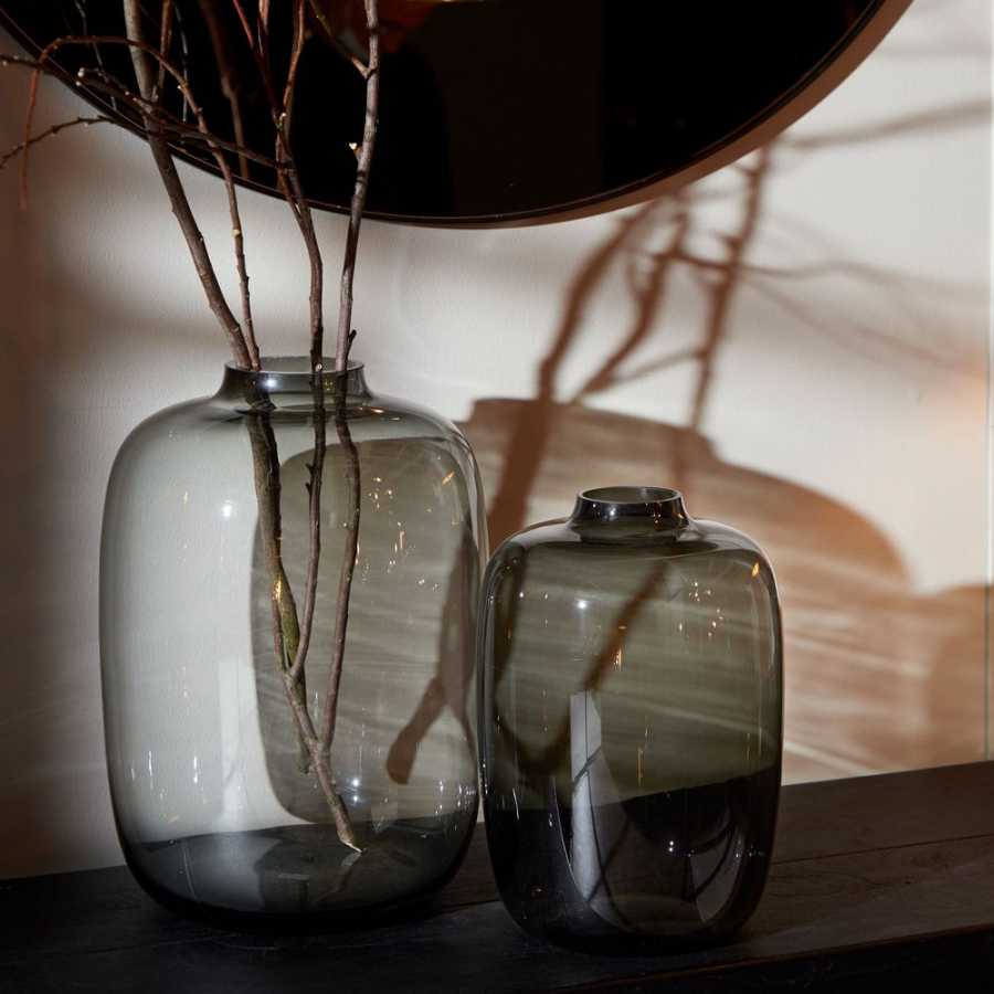 Light and Living Keira Wide Vase - Grey