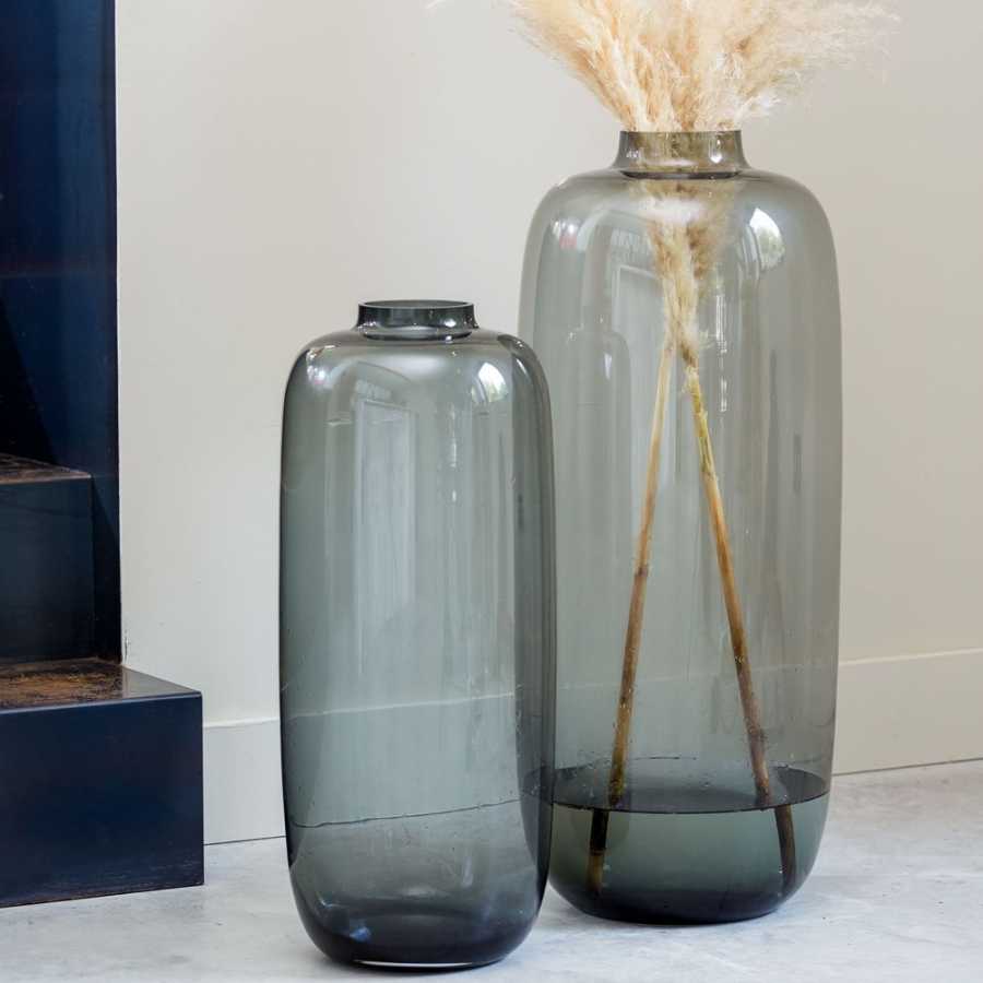 Light and Living Keira Tall Vase - Grey
