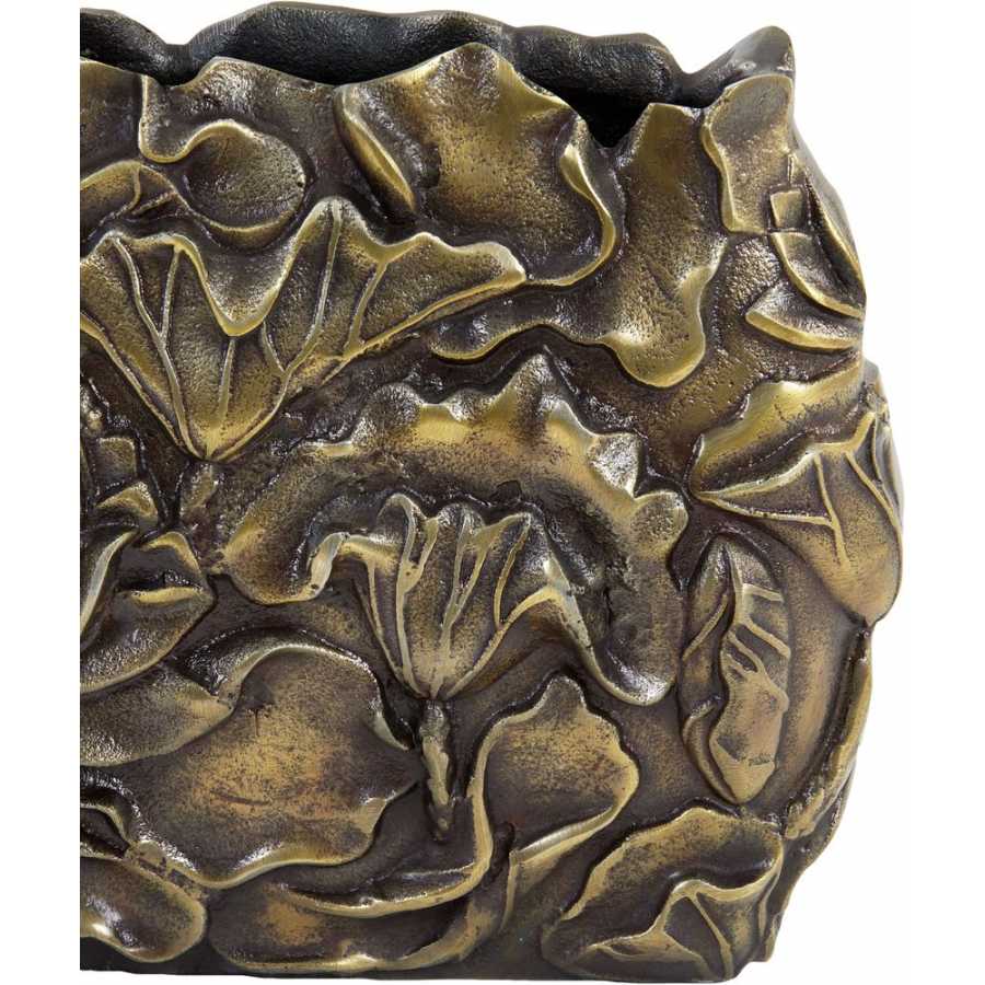 Light and Living Palesa Flat Vase - Bronze