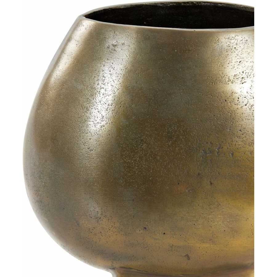 Light and Living Partida Round Vase - Bronze - Small
