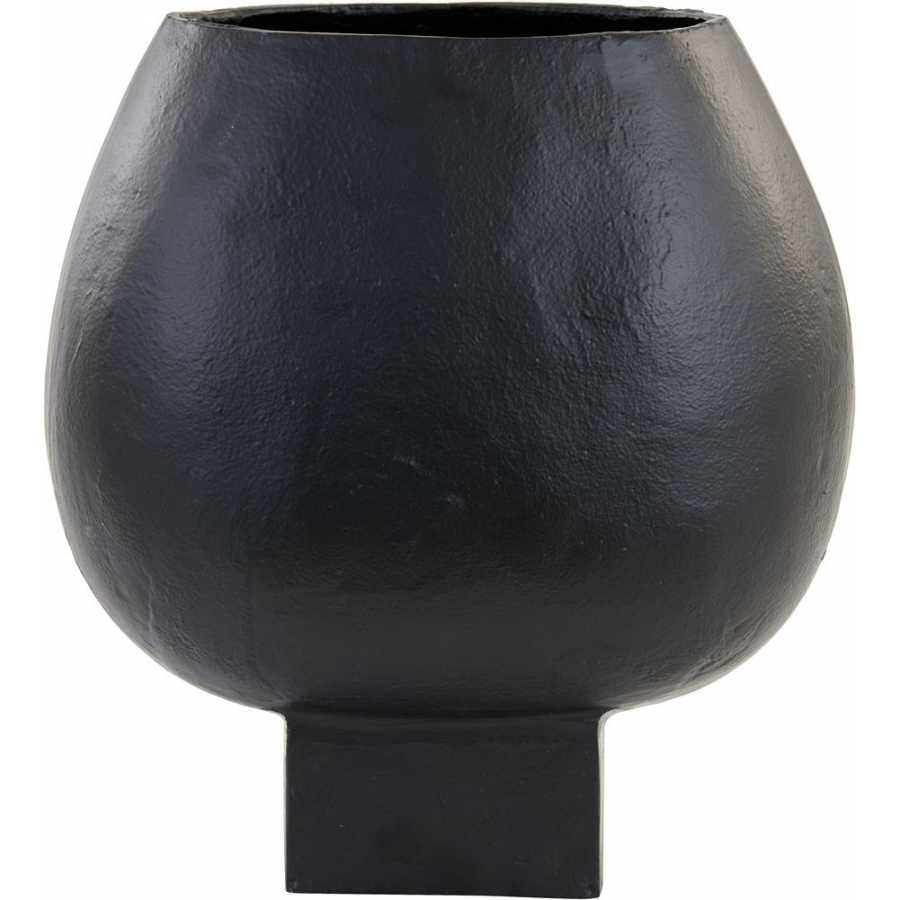 Light and Living Partida Round Vase - Black - Large