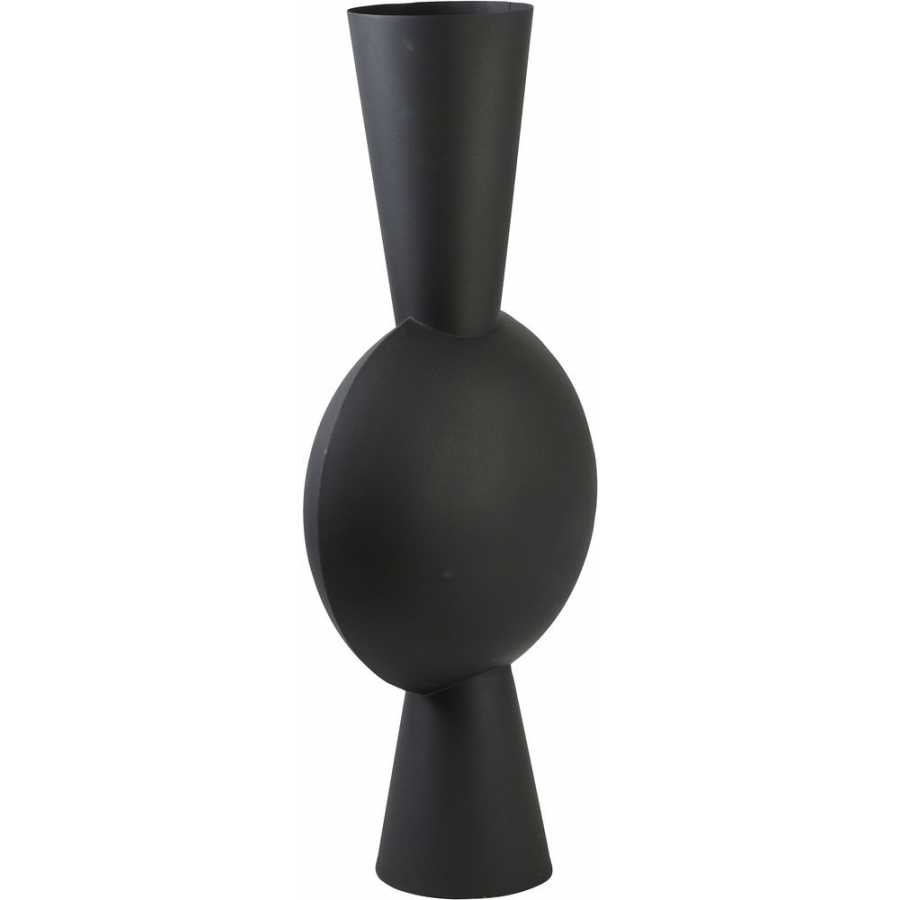 Light and Living Kavandu Floor Vase - Black - Small
