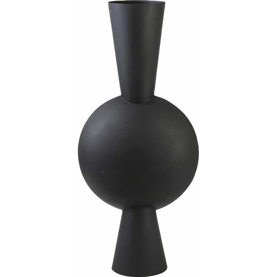 Light and Living Kavandu Floor Vase - Black - Small