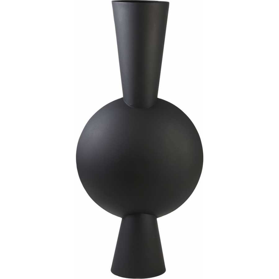 Light and Living Kavandu Floor Vase - Black - Large