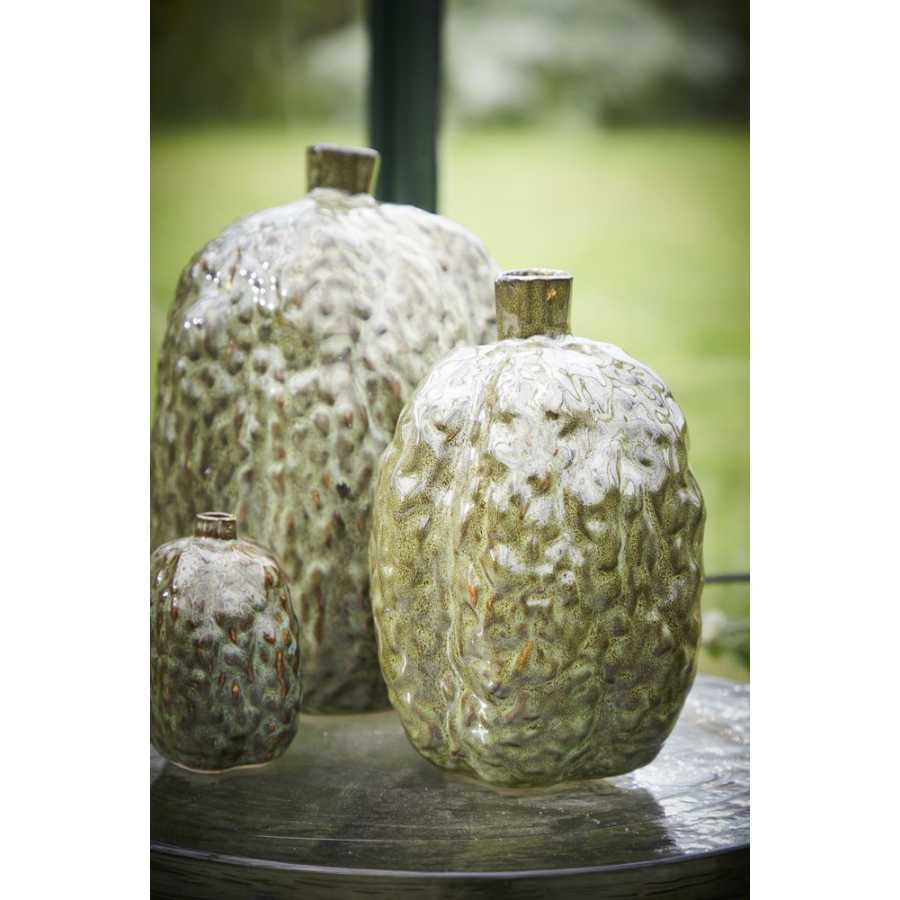 Light and Living Atol Vase - Moss Green