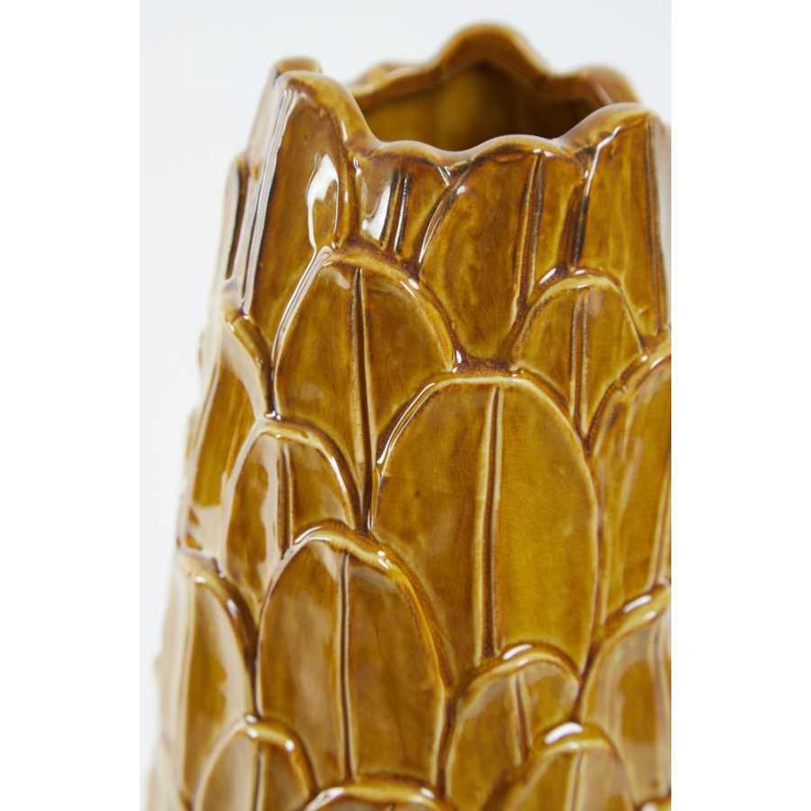 Light and Living Toine Vase - Yellow - Large