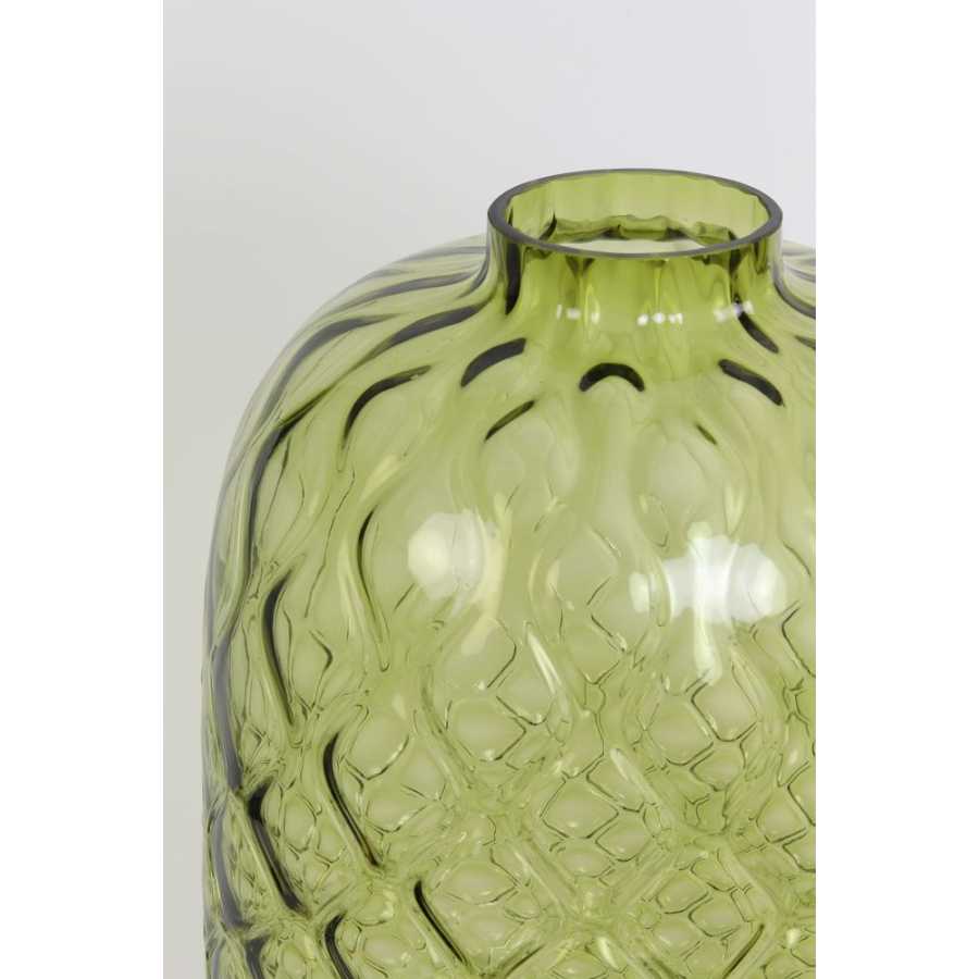 Light and Living Carino Vase - Green - Large